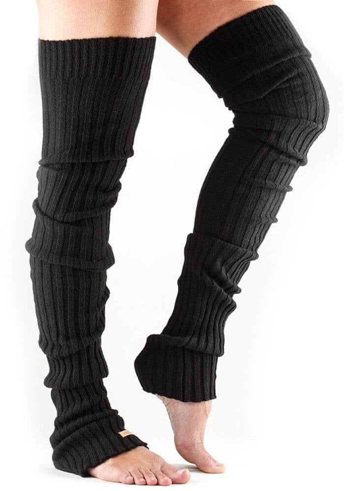 toesox Knee High/Thigh High Leg Warmers for Women, Ballet and Yoga - 80s Accessories for Women - Image 1
